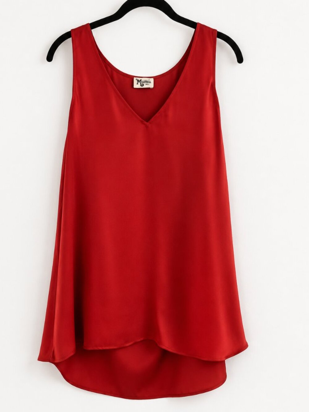 Show Me Your Mumu Satin Tunic Tank | L | Rust